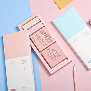 240 Folha Set Pastel Forrado Notas Pegajosas Self-Stick Índice Tabs Bonito Memo Notepads para Promoções Escola Escritório Papel Magnético - Product Image 3