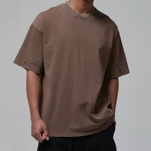 Camiseta de Verano 2025 para Hombre, Talla XXXXL, Edición para Hombres de Talla Grande, Lavada y Desgastada, Holgada, de Manga Corta - Product Image 2