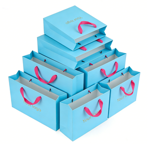 Bolsas de Papel Kraft de Alta Gama y Hechas a Mano con Impresión de Logotipo Colorido para Alimentos, Compras y Embalaje de Regalos, Flexografía - Product Image 1