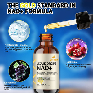 9 1 NAD + 1000mg estratto di pepe nero resveratrolo cervello liquido orale mitocondriale esaltatore di salute per adulti - Product Image 4