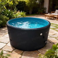 PVC Drop-Stitch Tragbarer Aufblasbarer Gartenpool für Kinder, Schwimmbecken für den Heimgebrauch