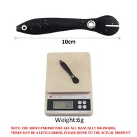 Leurre souple de pêche 10cm 6g, simulation de vers de terre et de loche, leurres bioniques nageurs pour la pêche au bar