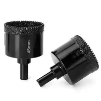 Nouvelle fraise diamantée noire améliorée de 622-65 mm pour perçage de carreaux de céramique, scie cloche pour granit et marbre