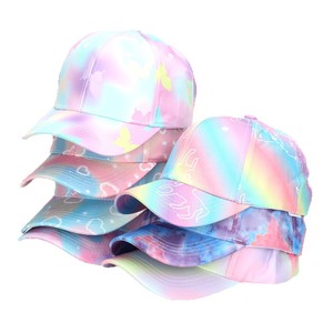 <strong>Childrens</strong> Fashion Colorful Tie-Dye PVC <strong>Baseball</strong> <strong>Cap</strong> Spring Autumn Breathable Personalized Outdoor Sports Sun-Protection - Product Image 4