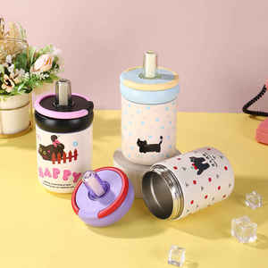 Cute Kitten Stainless Steel Vacuum <b>Flask</b> with Thermal Insulation Leak-Proof for Modern Design for Outdoor Use - Product Image 2