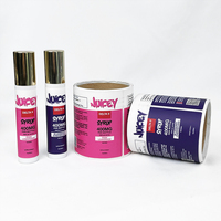 Étiquettes imperméables pour bouteilles de produits de soins de beauté, autocollant d'impression d'étiquette de bain/soins corporels avec logo personnalisé en rouleau