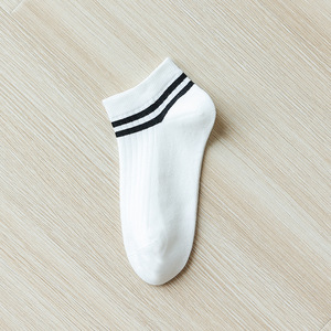 Chaussettes de cheville pour femmes en coton solide, jetables, à motif numérique fantaisie, tricotées, antibactériennes, vente en gros en Chine pour le printemps - Product Image 2