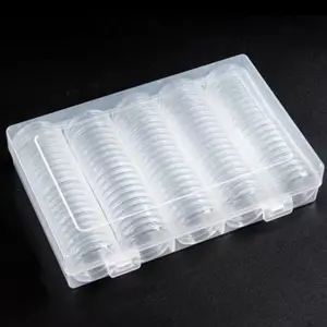 100pcs 27mm Capsule Collected Coin Capsule Storage Box With Adjust Gasket