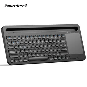 Schwarz ABS 78 Tasten Schokolade Bluetooth Wireless-Tastatur mit Touchpad Wireless BT-Tastatur für iPad 10 Generation