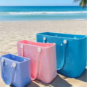 Bolso de Mano Moderno de Verano, Impermeable, de Eva, Bolso de Compras, Bolso de Playa de Hombro con Orificios - Product Image 2