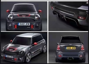 Kit Carrozzeria Completo Paraurti con Minigonne Laterali per BMW <span class=keywords><strong>MINI</strong></span> R56 R55 R57 <span class=keywords><strong>R58</strong></span> R59 Conversione a Stile R56 JCW Anni 2007-2013 - Product Image 3