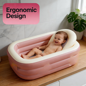 Bañera Inflable Portátil para Bebés, Antideslizante, para Viajes, para Bebés de 3 a 18 Meses, Compatible con Fregaderos y Bañeras para Adultos - Product Image 3