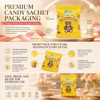 Emballages personnalisés étanches en PET/VMPET/PE métallisé, petits sachets pour bonbons et confiseries, avec échantillon gratuit