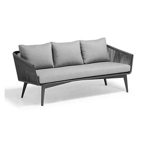 2019 nuevo estilo clásico Patio cuerda Muebles de Jardín moderno <span class=keywords><strong>impermeable</strong></span> al aire libre sofá - Product Image 2