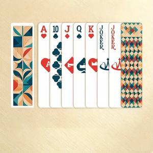 Jeu de cartes de Mahjong à impression claire, en plastique sablé, pour 2 à 6 joueurs, jeu de cartes familial, jeu de poker - Product Image 2