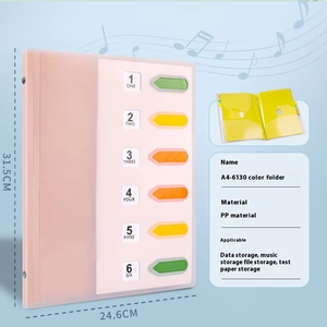 Gran oferta, bolsa de almacenamiento multicapa A4 PP, logotipo personalizado, suministros de papelería al por mayor para organización de archivos - Product Image 2