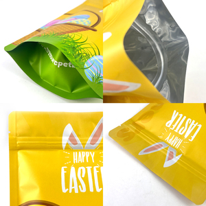 Custom Logo Stand Up Zipper <b>Bag</b> Cartoon Printed Resealable Food Pouch For Snacks Treats <b>Cookie</b> Packaging - Product Image 3