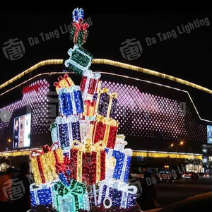 Commercial <b>LED</b> Christmas Gift Box <b>Tree</b> <b>Light</b> Outdoor Decorative <b>Lighting</b> Project - Product Image 4