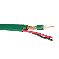 Cable Coaxial OEM de Suministro Directo de Fábrica, Kx7, Cubierta de PVC de Cobre, 2C, Verde, Cable de Alimentación para Cámara y Monitor, Cables de Comunicación CE