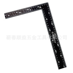 Regla cuadrada de acero negro de 200x300 mm y 400x600 mm para carpintería y corte - Product Image 5