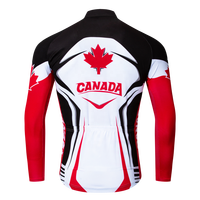 Maillot de cyclisme HIRBGOD Team Canada pour homme, vêtements de vélo de montagne d'automne, design cool avec feuille d'érable, t-shirts de cycliste