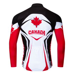 Hirbgod Team Canada Wielertrui Herfst Heren Berg Fiets Kleding <span class=keywords><strong>Cool</strong></span> Maple Leaf Ontwerp Biker T-shirts - Product Image 2