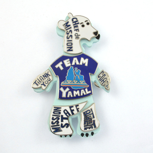 Temperament Accessoires Broche Pin Voor Kinderen Vrouwen Man Decoratie Cadeau Plastic Acryl Custom Dier Hagedis Broche