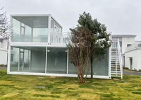Maison conteneur préfabriquée modulaire détachable avec design moderne et respirant pour appartement d'entrée ou ferme