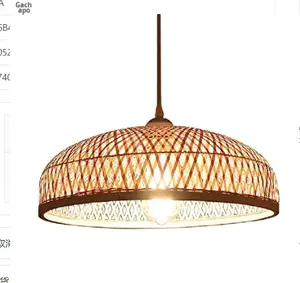 Lampadario per Ristorante, Semplice e Creativo, in Stile Pastorale, Intrecciato in Bambù, per Studio, Camera <span class=keywords><strong>da</strong></span> Letto, Corridoio, <span class=keywords><strong>Balcone</strong></span>, Nuovo Stile Cinese - Product Image 6