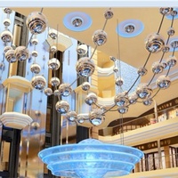 Sphère creuse en acier inoxydable et métal de taille assortie pour boules de décoration