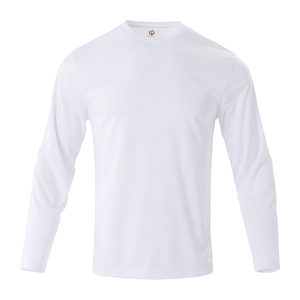 T-Shirt Fitness taglia per adulti per bambini 100% poliestere abbigliamento sportivo da palestra a manica lunga da uomo T-Shirt sportiva - Product Image 4
