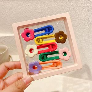 Lindo diseño niños niñas Mini pelo flequillo Clip encantador personaje de dibujos animados horquilla niños frente pinzas para el cabello conjunto con caja - Product Image 3