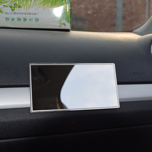Espejo de Maquillaje de Nuevo Estilo, Universal para Interior de Auto, con Protección Solar, de Acero Inoxidable, Tamaño Pequeño - Product Image 6