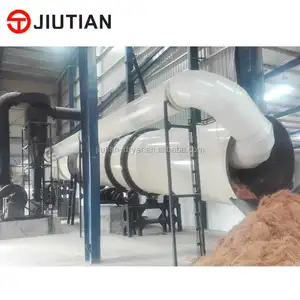 China Supplier Oil Palm Empty Fruit Bunches Rotary Drum Dryer Machine