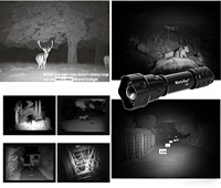 Lampe torche LED haute puissance, vision nocturne infrarouge invisible T20 10w 850nm 940nm, torche zoomable tactique pour la chasse, caméra CCTV