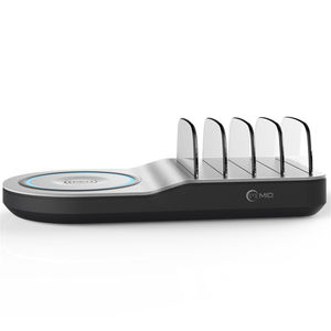 Station de recharge pour téléphone <span class=keywords><strong>portable</strong></span> avec logo personnalisé, multi-appareils, USB, bureau, <span class=keywords><strong>portable</strong></span>, électrique, 5 en 1, station de recharge sans fil rapide - Product Image 5