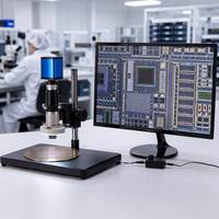 Objectif de caméra de microscope APO 4K haute définition, support modulaire, lumière coaxiale pour laboratoire MSS-L-0330