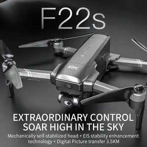 Yeni Quadcopter uzaktan kumandalı Drone Wifi 3.5KM 11.1V 3500mAh GPS Profissonal SJRC F22 F22S 4K PRO Drones 4k kamera ile