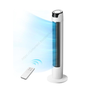 Ventilador de Torre sin Aspas de Alta Calidad para Hogar, Oficina y Dormitorio, con Control Remoto Inteligente, Estilo de Piso, Potente, para Verano - Product Image 1