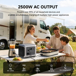 Exclusive Overseas Warehouse Stock Portable Lithium Ion Energy Storage <b>Power</b> <b>Supply</b> APP Remote Control for Outdoor Camping R2500 - Product Image 5