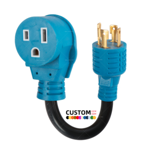 Adaptateur de chargeur de soudeuse EV Linsheng NEMA 14-30P vers 6-50R 30A vers 50A, adaptateur d'alimentation robuste, cordon - Product Image 2