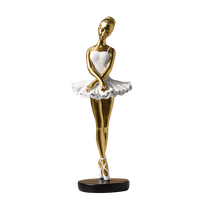 Nouveau Ballet Danseur Décoration Creative Résine Artisanat Table Modèle Chambre Porche Métal Ornements De Nombreuses Sortes De Ballerine Fille Artisanat