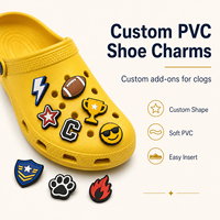 Breloques de chaussures en PVC souple personnalisées, écologiques, à faible MOQ, décorations de sabots de dessin animé, accessoires de chaussures mignons pour enfants et adultes