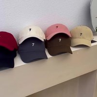 Conception personnalisée 6 panneaux Casquette de sport américain Pur coton 3D Broderie 7 Casquette de baseball Couleur unie Panneau vierge Chapeau
