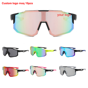 Lunettes de <span class=keywords><strong>soleil</strong></span> de sport PC UV400 coupe-vent pour cyclisme et course en extérieur, personnalisables avec logo de marque, économiques, modèle 2026 - Product Image 1
