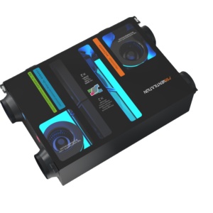 Ventilador de Recuperación de Calor de Alta Eficiencia con Diseño Gráfico, 250cmh <span class=keywords><strong>HRV</strong></span> 2024, Purificador de Aire Fresco para Hogares Residenciales, Motor DC sin Escobillas - Product Image 1