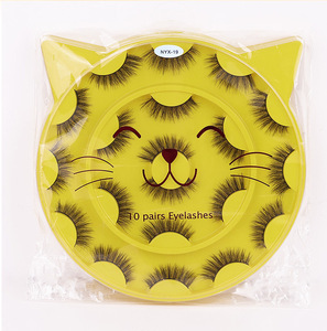 Lot de 10 paires de faux cils en vison synthétique faits à la main, style naturel, courbure DD, nouveau produit, légers, bande complète, effet œil de chat, style <span class=keywords><strong>manga</strong></span> - Product Image 6