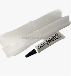 मूल जर्मन पॉलीवॉच घड़ी प्लास्टिक ऐक्रेलिक क्रिस्टल ग्लास पॉलिश और नीले कपड़े के साथ स्क्रैच रिमूवर मरम्मत उपकरण - Product Image 4