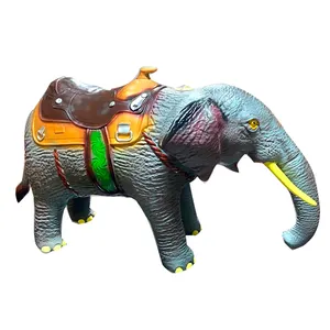 Mountable רך גומי רכיבה איש-נשיאה בעלי החיים צעצוע לילדים גדול גודל נסיעה על פיל עם שואג קול ואור