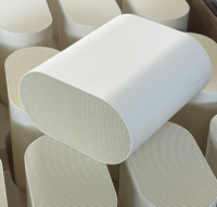 Échangeur de chaleur en céramique, substrat catalytique en cordierite en nid d'abeille, convertisseur catalytique à trois voies Euro IV de remplacement
